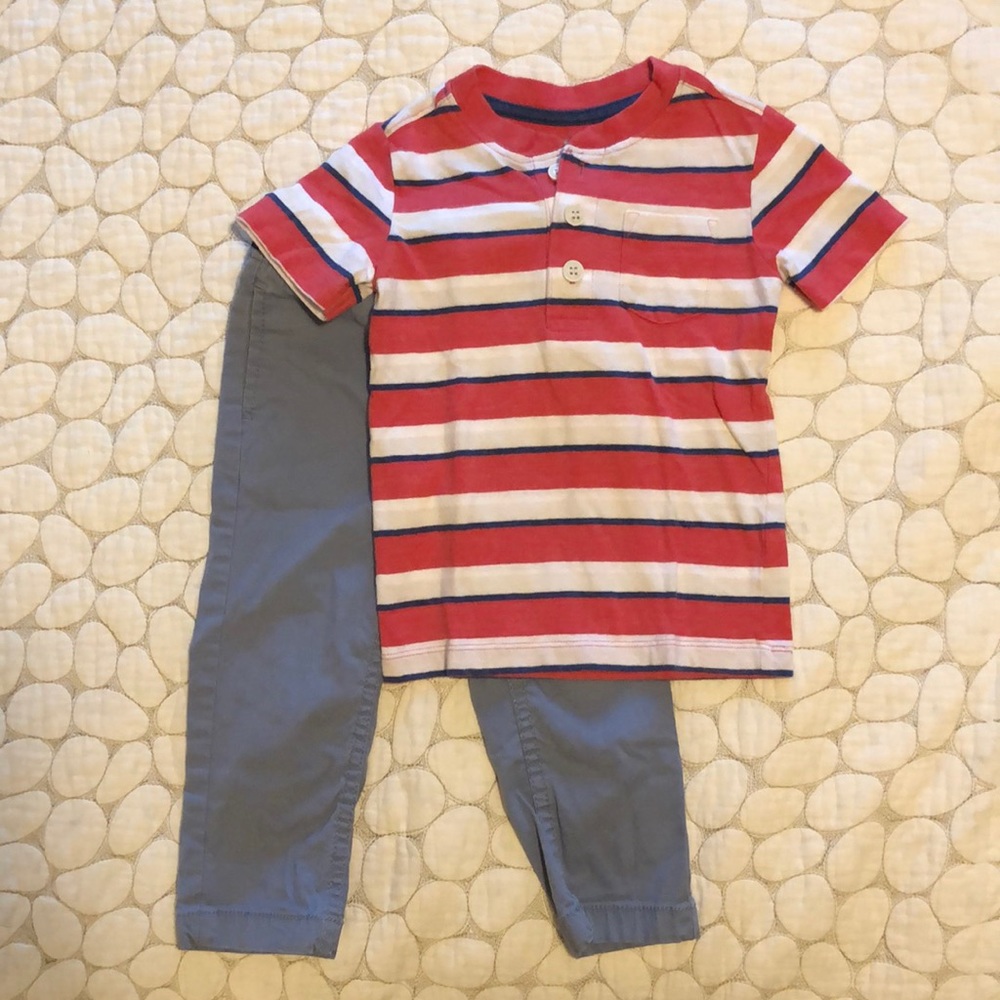 Oshkosh boys T-shirt and pants set